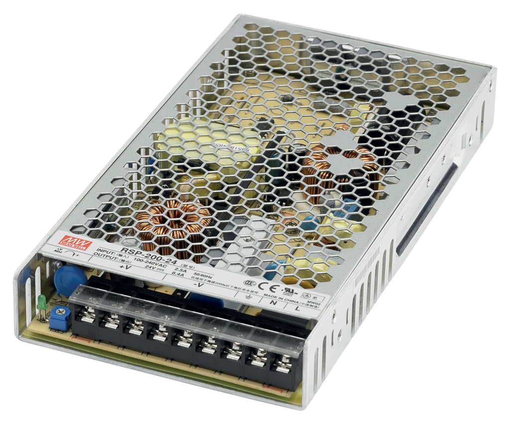 CONTEST - RSP-200-24 - Power Supply - 24VDC 200W max - IP20 - 3 outputs