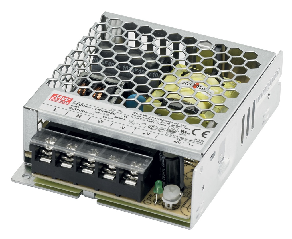 CONTEST - LRS-100-5 - Power Supply - 5VDC 100W max - IP20 - 1 output