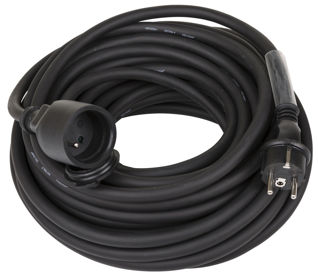HILEC - POWERCABLE-3G2,5-20M-F - Power extension cable 3G2,5 and French Shuko connectors