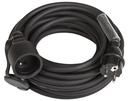 HILEC - POWERCABLE-3G1,5-10M-F - Power extension cable 3G1,5 and French Shuko connectors.