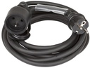 HILEC - POWERCABLE-3G1,5-5M-F - Power extension cable 3G1,5 and French Shuko connectors