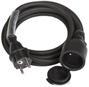 HILEC - POWERCABLE-3G1,5-3M-F - Power extension cable with French Shuko connectors.