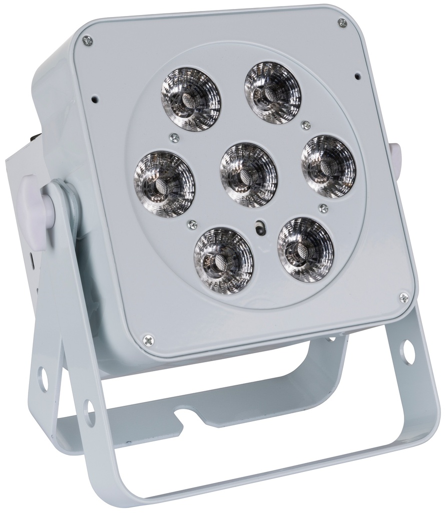 JB SYSTEMS - LED PLANO 7FC-WHITE - Extremely compact energy saving LED projector equipped with 7x8W RGBW LEDs