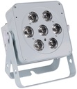 JB SYSTEMS - LED PLANO 7FC-WHITE - Extremely compact energy saving LED projector equipped with 7x8W RGBW LEDs