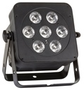 JB SYSTEMS - LED PLANO 7FC-BLACK - Extremely compact energy saving LED projector equipped with 7x8W RGBW LEDs 