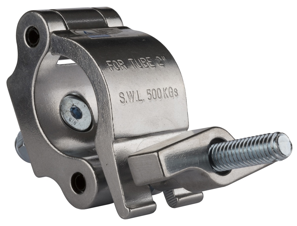 BRITEQ - ALU CLAMP 501-V2 - Mounting clamps for heavy-duty applications for tubes between 48 and 51 mm