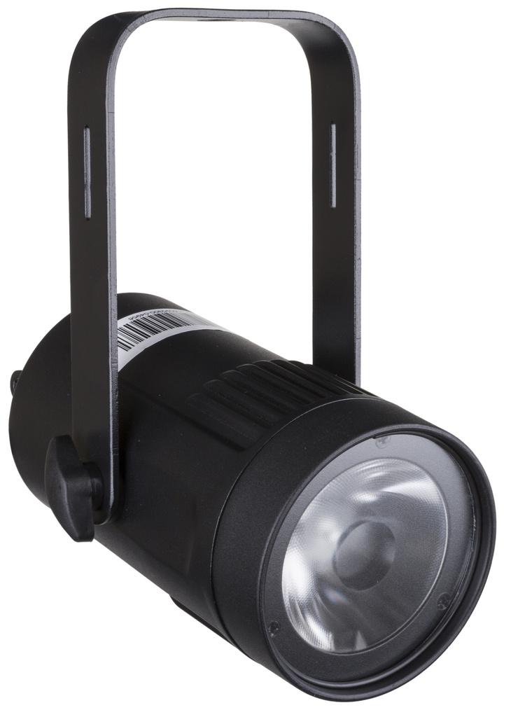 BRITEQ - BEAMSPOT1-DMX NW - Stylish DMX-controlled 15W White 4500K single beam projector, equipped with a very narrow 4° lens making it a very powerful tool for all kinds of applications.
