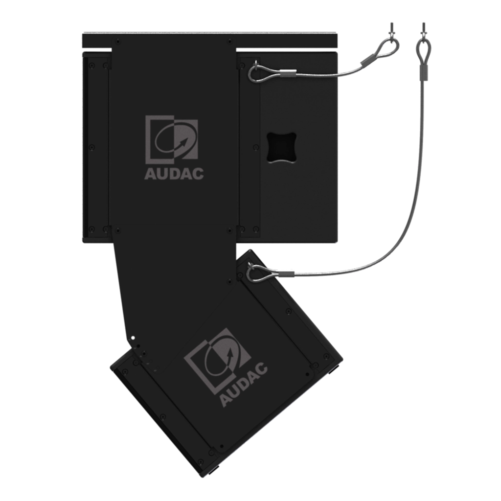 AUDAC - MBK302S/B - Ceiling flying system for 1x FX3.15 & 1x FX1.18 - black - Black