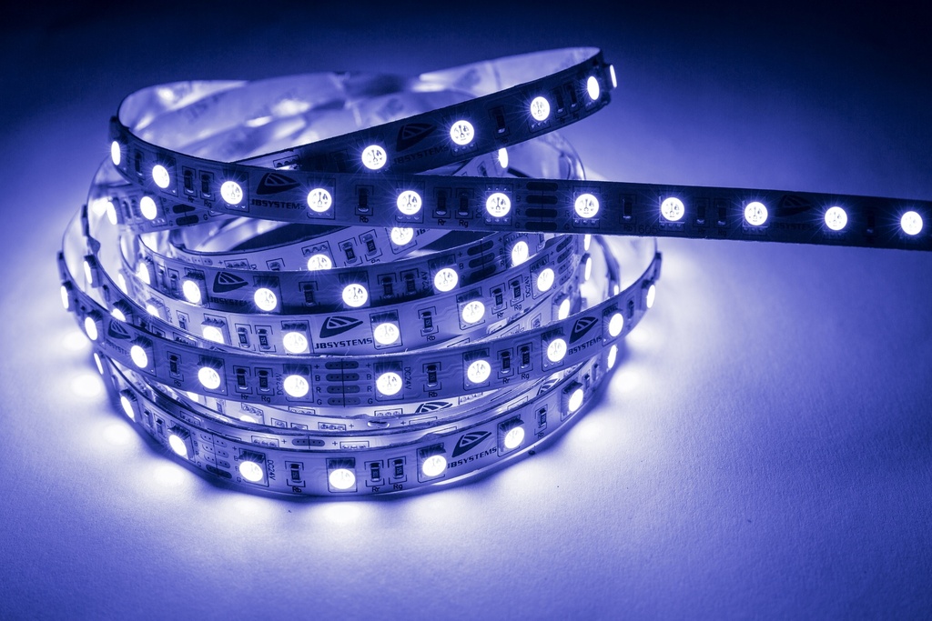 JB SYSTEMS - LSI-60RGB-5050-IP20-5M - Flexible "color changing" ledstrip containing 60 RGB leds/meter.