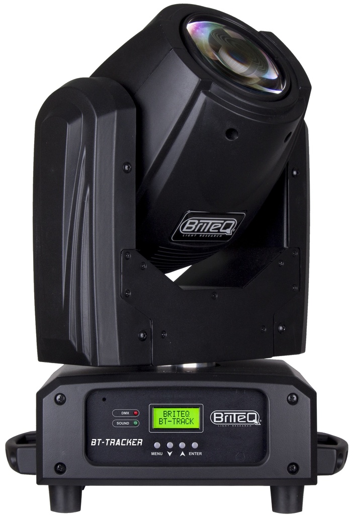 BRITEQ - BT-TRACKER - A super compact but very powerful moving beam projector based on the brand-new SIRIUS HRI-100 discharge lamp from OSRAM!