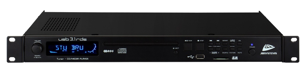 JB SYSTEMS - USB3.1-RDS - Radio - CD - USB combination 19" - 1U.