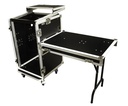JV CASE - RACK CASE 10/18U - Universal 19" case, 18U front + 10U top, with castors
