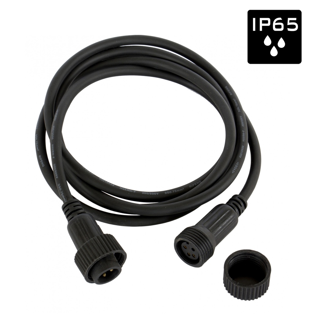 BRITEQ - LDP-Powercable 2M - IP-rated power cable for permanent outdoor installation - 2m
