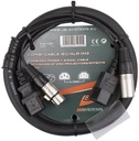 HILEC - COMBI CABLE IEC/XLR-1M3 - Power IEC + 3pin DMX cable - 1.3m