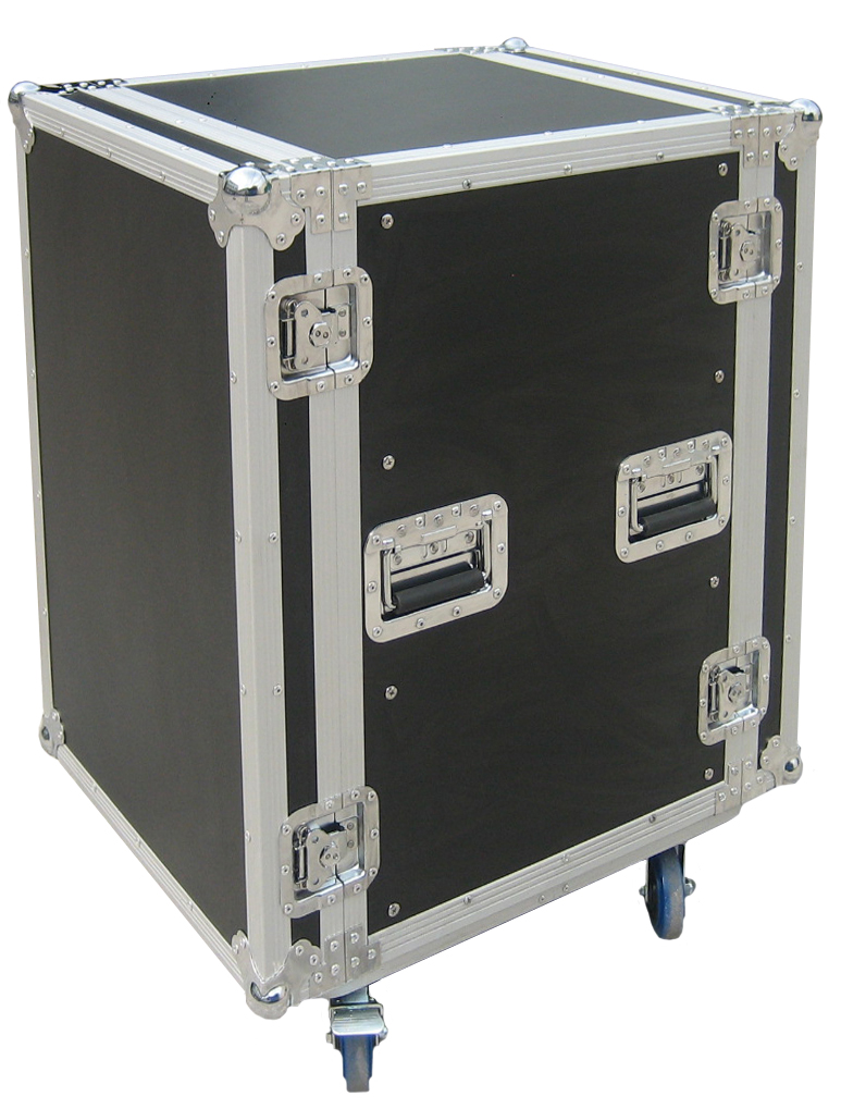 JV CASE - RACK CASE 16U - JV CASE Universal 19" rack case 16U, incl castors