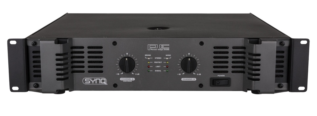 SYNQ - PE-2400 - The Power Edge 'Class H' amplifiers are designed for pure power 2x 1200Wrms / 4ohm