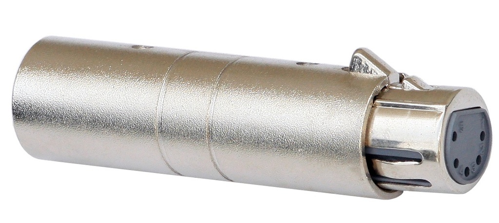 HILEC - Adapter XLRmale 3P / XLRfem 5P - XLR Male 3pin / XLR Female 5pin