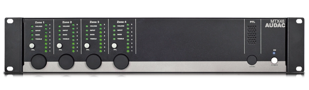AUDAC - MTX48 - 4-zone audio matrix