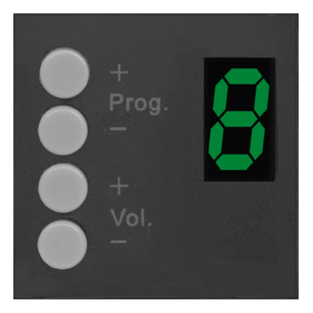 AUDAC - MWX45/B - MTX wall panel controller 45 x 45 mm - Black version
