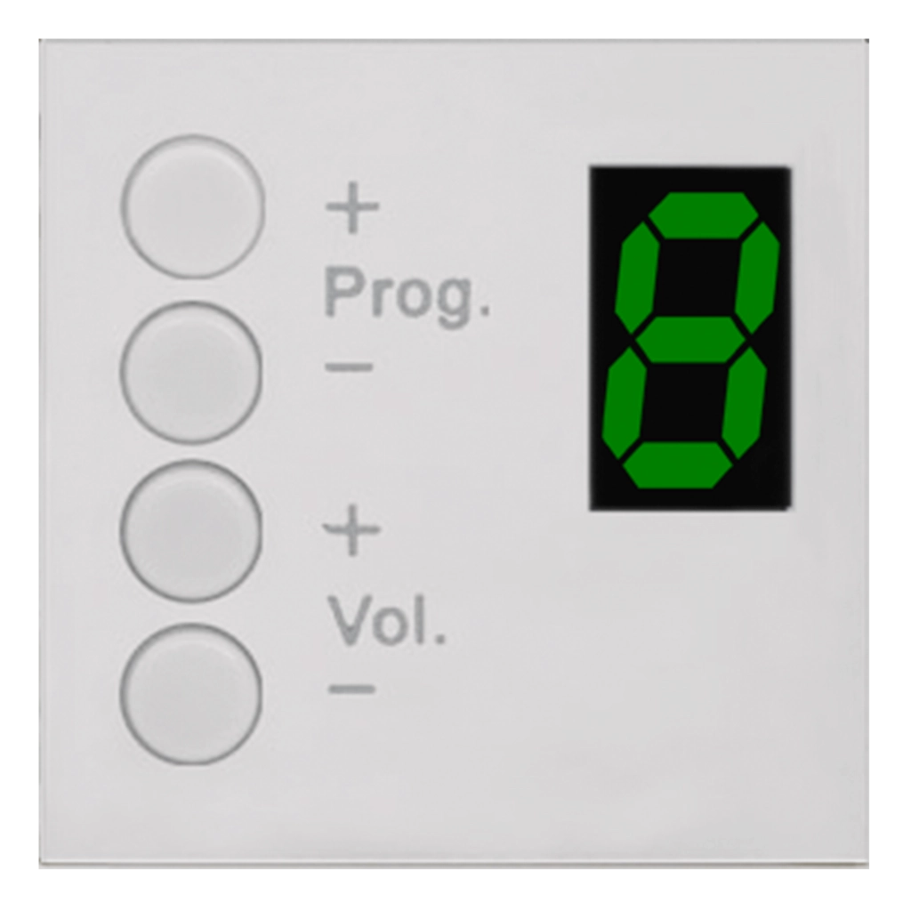 AUDAC - MWX45/W - MTX wall panel controller 45 x 45 mm - White version