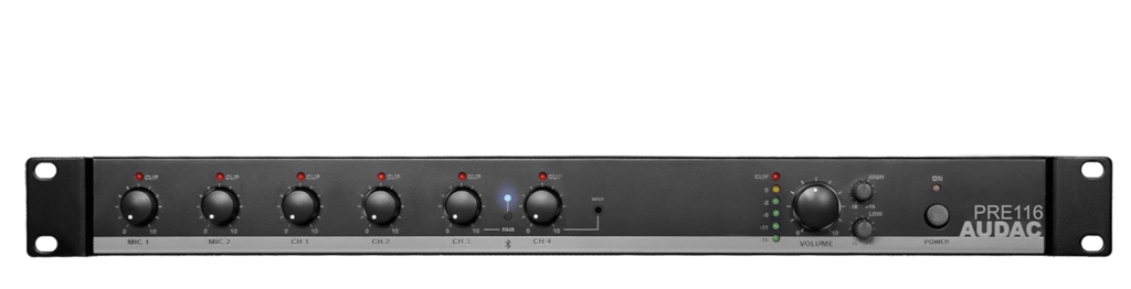 AUDAC - PRE116 - 6 Channel stereo preamplifier
