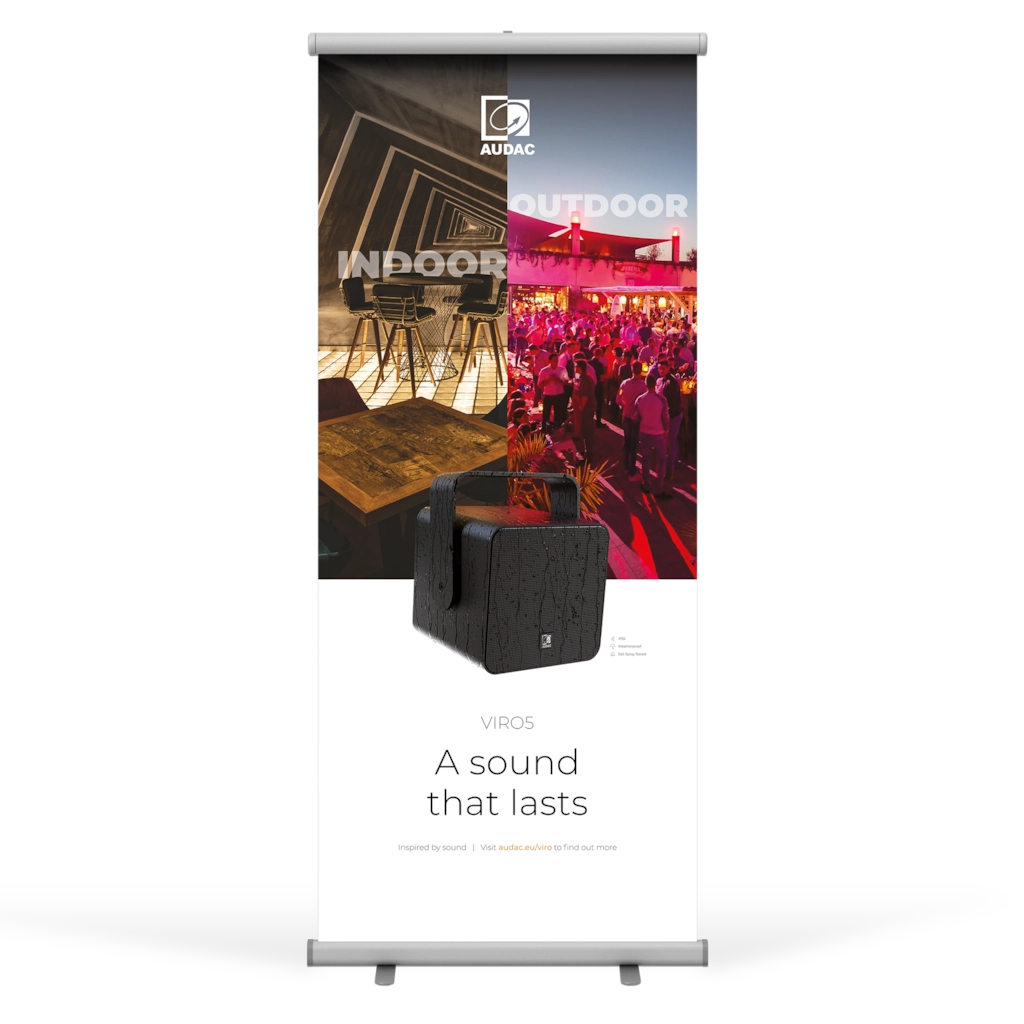 AUDAC - PROMO5335 - AUDAC VIRO5 roll-up display