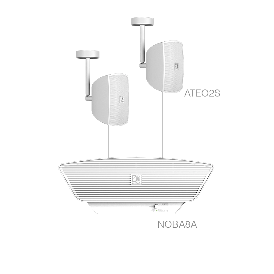 AUDAC - SONA2.3C/W - 2x ATEO2S + NOBA8A - White