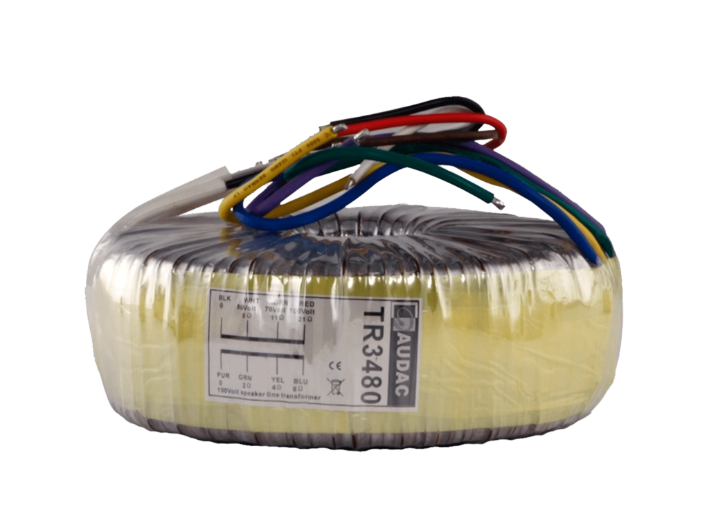 AUDAC - TR3480 - Toroidal audio line transformer 480W 100V