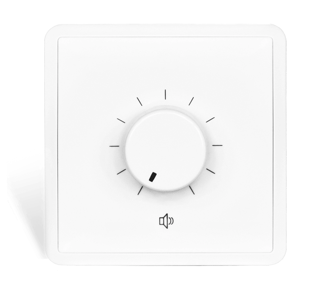 AUDAC - VC3022/W - 100V volume controller 20W 80 x 80 mm - 100v wall volume controller