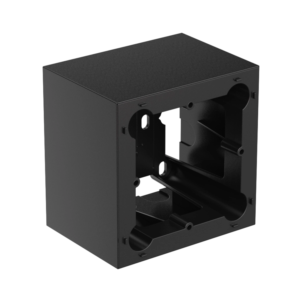 AUDAC - WB200/SB - Surface mount wall box - 80 x 80 mm wall panel - Black version