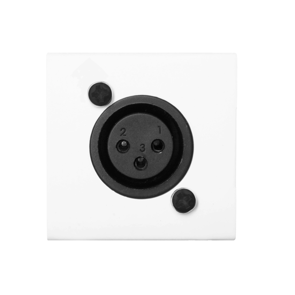 AUDAC - WMI20/W - Wall mic input - bticino  - rj45 - White version