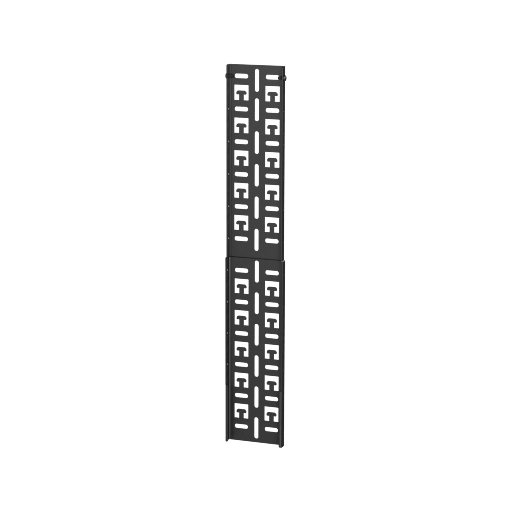 CAYMON - BCO312/B - Modular cable tray - 12HE - Black version - Sold in pairs