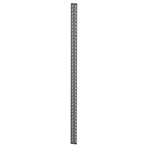 CAYMON - BCO442/B - Cable tray - 42HE - Black version - Sold in pairs