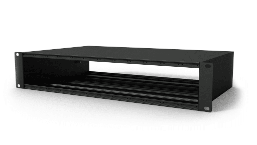 CAYMON - CASY002/B - CASY chassis 2 x 12 space - 19", 2HE mounting - 270mm depth - Casy chassis 12 space - 2he 19" mounting - 270mm - black