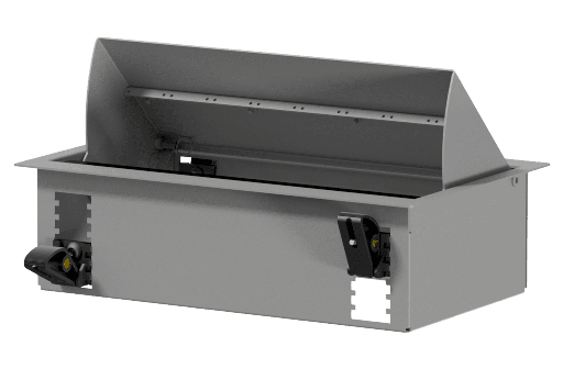 CAYMON - CASY028/G - CASY In-table mount box - 8 space - Grey version - RAL9006