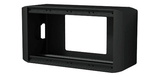 CAYMON - CASY034/B - CASY on-wall chassis - 4 space - Black