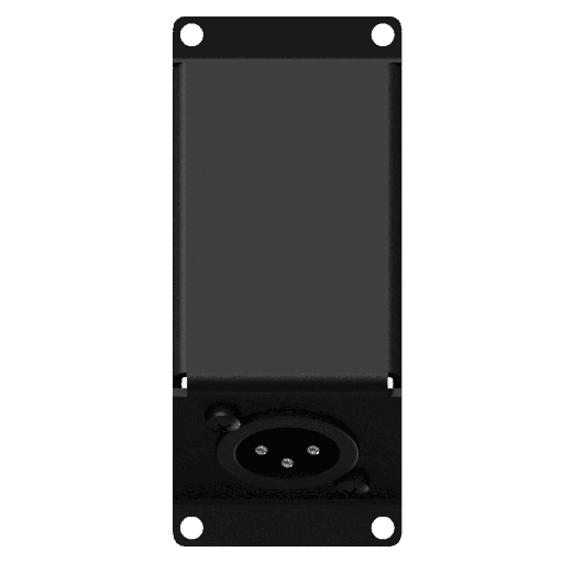 CAYMON - CASY124/B - CASY 1 space angled with XLR male to 3-pin terminal block - Black version