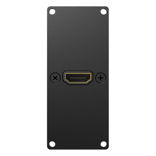 CAYMON - CASY153/B - CASY 1 space HDMI 2.1 pigtail gender - Black version