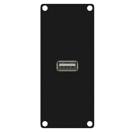 CAYMON - CASY162/B - CASY 1 space USB 2.0 a to 4-pin terminal block - Black version