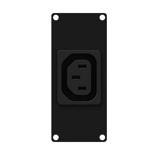 CAYMON - CASY182/B - CASY 1 space euro power outlet socket - Black