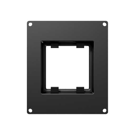CAYMON - CASY206/B - CASY 2 space single 45x45 mm module plate - Black version