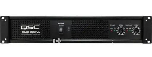 QSC CMX 500VA versterker 100V/600W