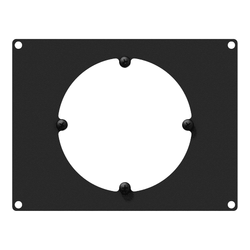 CAYMON - CASY304/B - CASY 3 space module with 60mm hole for wall panel - Black version