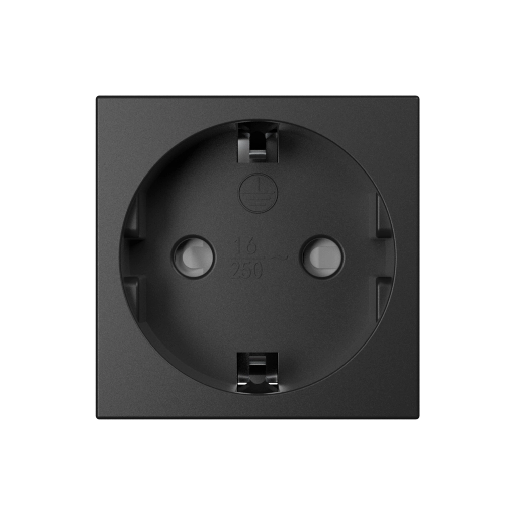 CAYMON - CP45PG/B - Connection module - German power socket - Black version