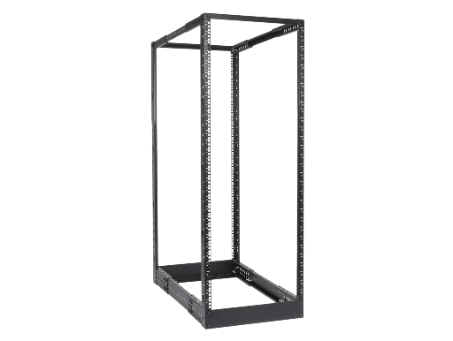CAYMON - DPR932/B - 4-post 19" open-frame rack - 32 units - 550~1015 mm depth - Black version