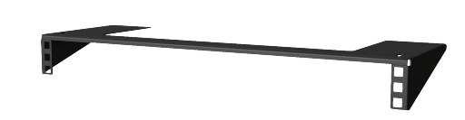 CAYMON - ID110/B - 19" under desk mount bracket - 1 unit - Black