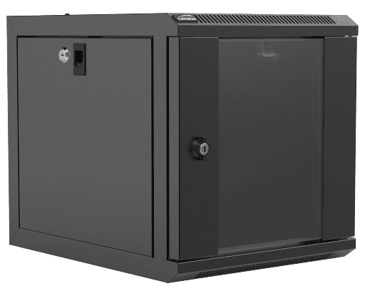 CAYMON - NPR406/B - Wall mounted 9.5" / 10.5" cabinet - 6 units - 420mm depth - Black