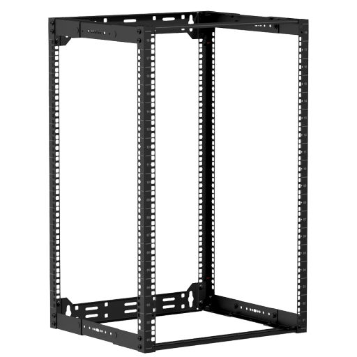CAYMON - OPR318A/B - 19" in depth adjustable open frame rack - 18 unit - 300 ~ 450mm - Black