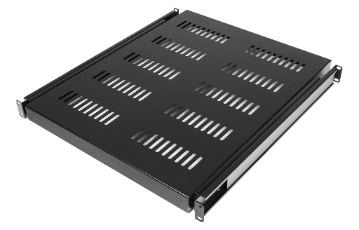 CAYMON - SS180/B - Sliding shelf for 19" rack cabinet - Black version