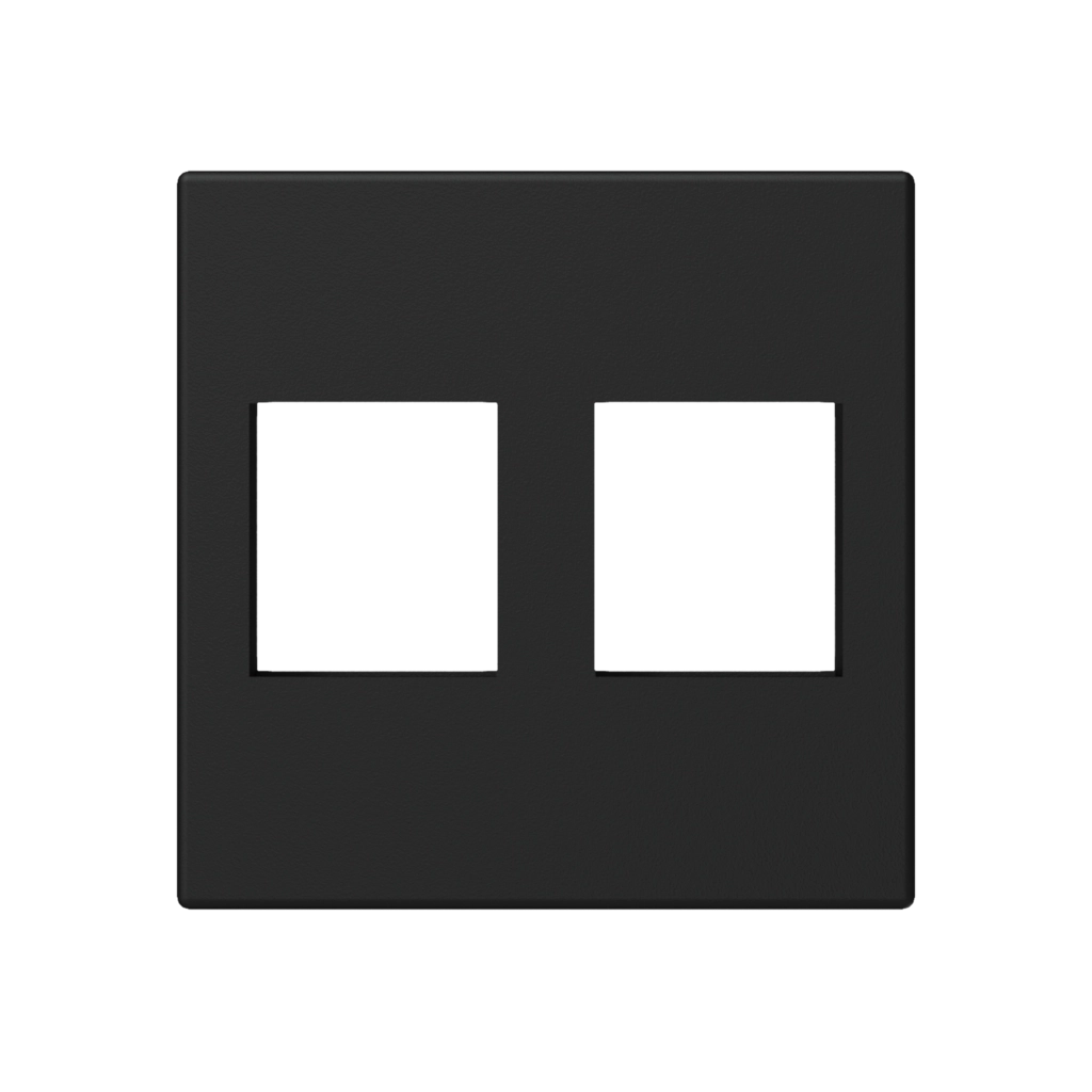 PROCAB-avit - CP45KS2/B - Connection plate Keystone 45 x 45 mm - Black